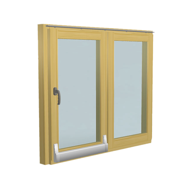 PSK double-leaf window